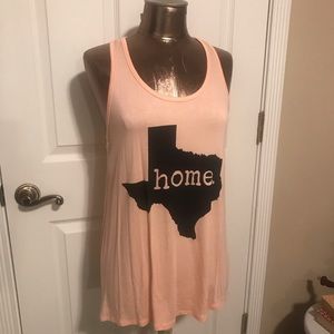 NWT coral color Texas tank size md